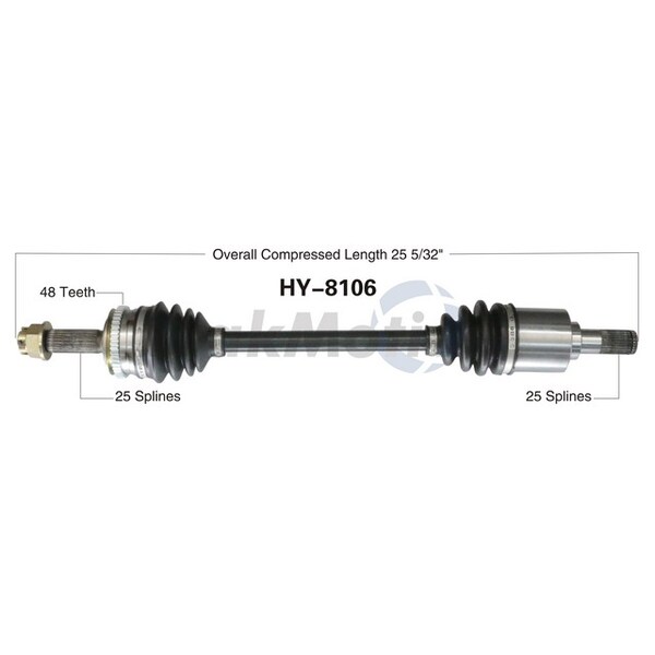 Surtrack Axle Cv Axle Shaft, Hy-8106 HY-8106 - main